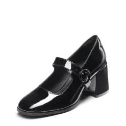 Chunky Mary Jane Pumps