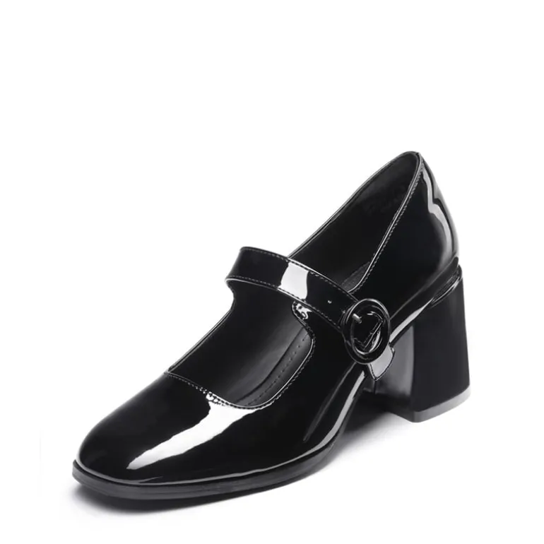Chunky Mary Jane Pumps