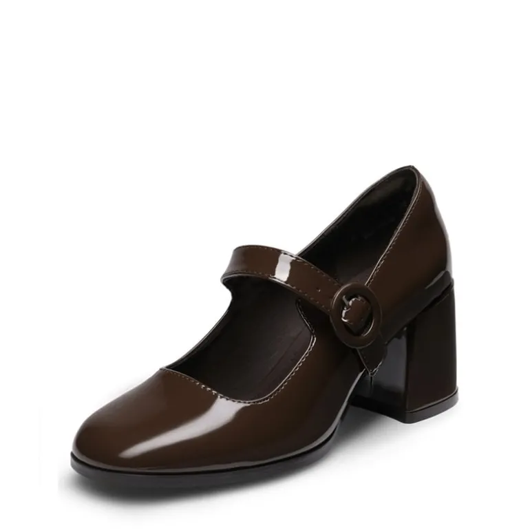 Chunky Mary Jane Pumps