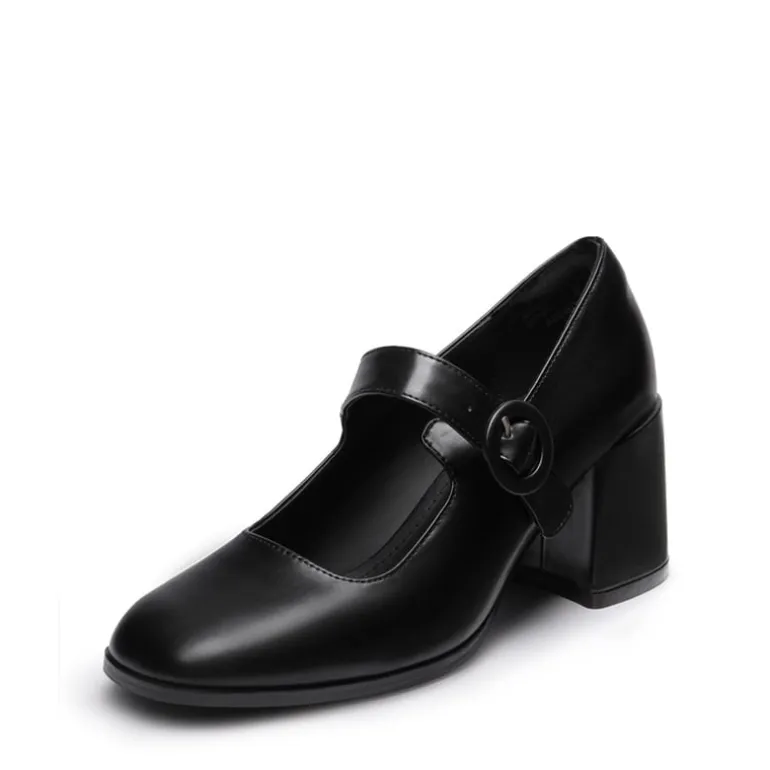 Chunky Mary Jane Pumps