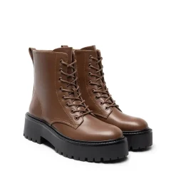 Chunky Non-Slip Combat Ankle Boots