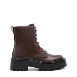 Chunky Non-Slip Combat Ankle Boots