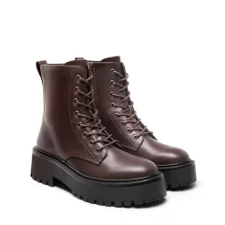 Chunky Non-Slip Combat Ankle Boots