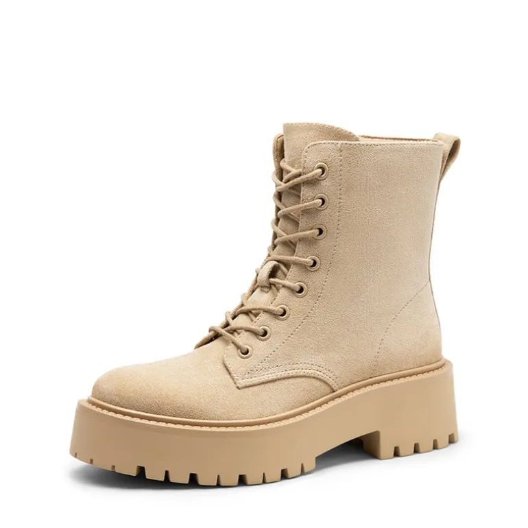 Chunky Non-Slip Combat Ankle Boots