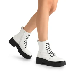 Chunky Non-Slip Combat Ankle Boots