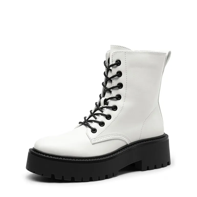 Chunky Non-Slip Combat Ankle Boots