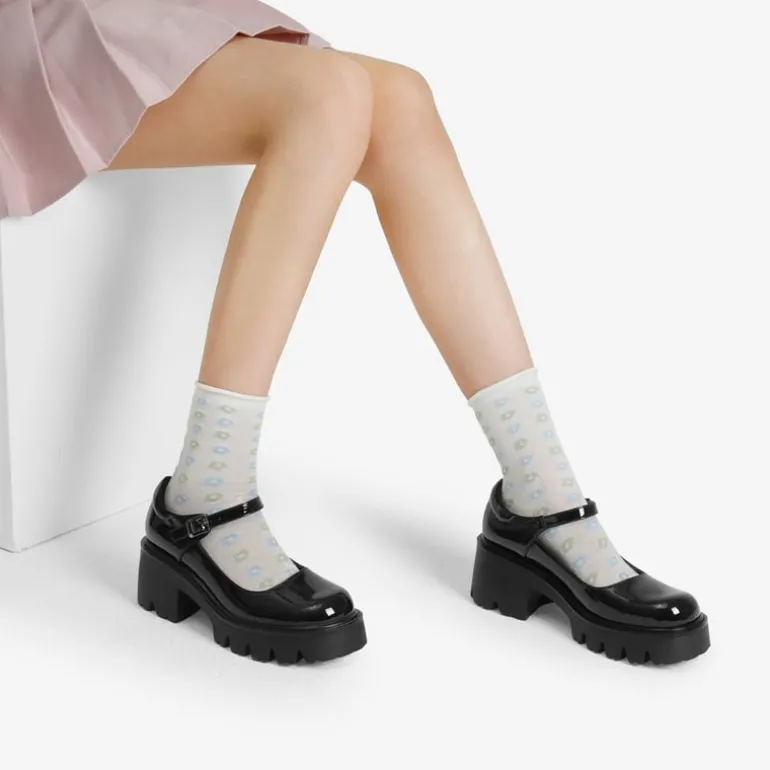 Chunky Platform Mary Jane Pumps