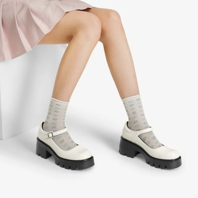 Chunky Platform Mary Jane Pumps
