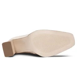 Chunky Square Toe Mid Calf Boots