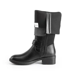 Classic Buckle Riding Knee-High Boot