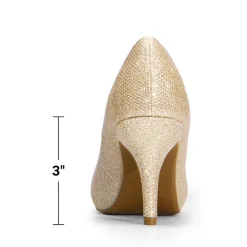 Classic Closed Toe 3 Inch Heels Pumps