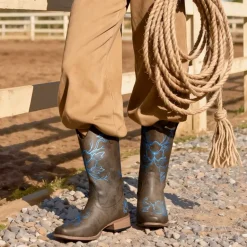 Classic Comfy Square-Toe Mid-Calf Cowboy Boots