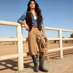 Classic Comfy Square-Toe Mid-Calf Cowboy Boots