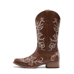 Classic Comfy Square-Toe Mid-Calf Cowboy Boots