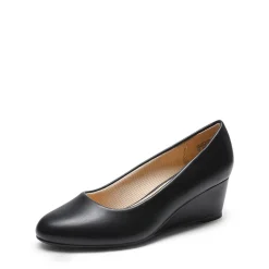 Classic Slip-On Wedge Heel Pumps