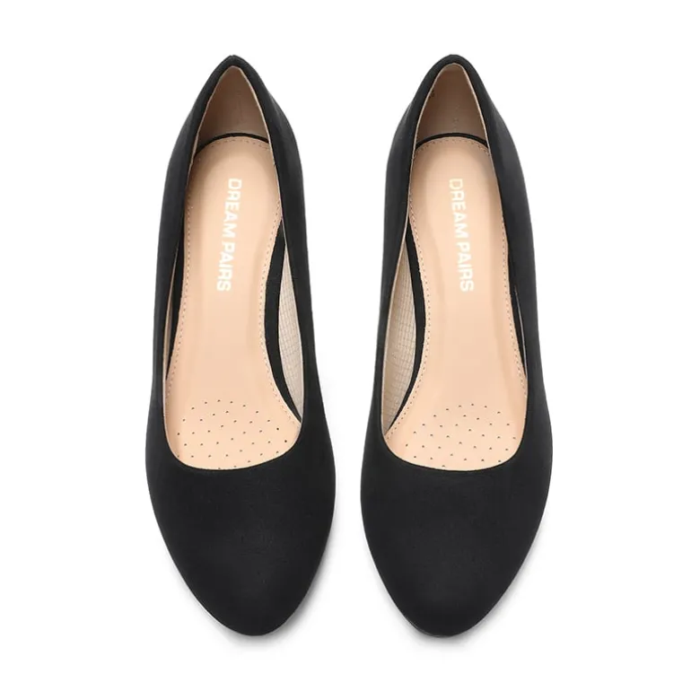 Classic Slip-On Wedge Heel Pumps
