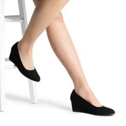 Classic Slip-On Wedge Heel Pumps