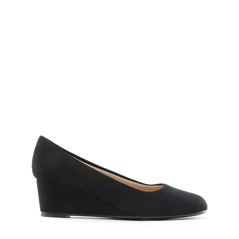 Classic Slip-On Wedge Heel Pumps
