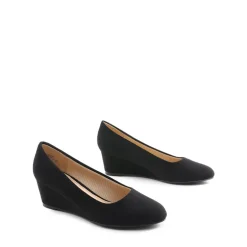 Classic Slip-On Wedge Heel Pumps