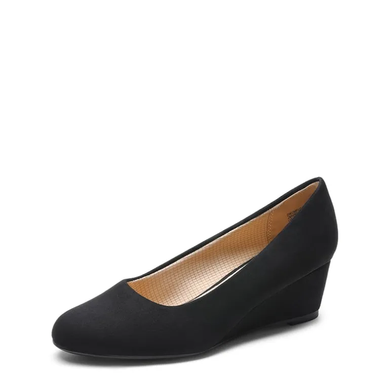 Classic Slip-On Wedge Heel Pumps