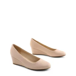 Classic Slip-On Wedge Heel Pumps