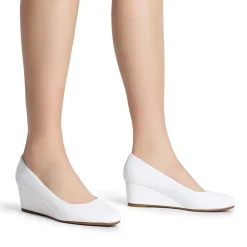 Classic Slip-On Wedge Heel Pumps