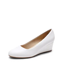 Classic Slip-On Wedge Heel Pumps