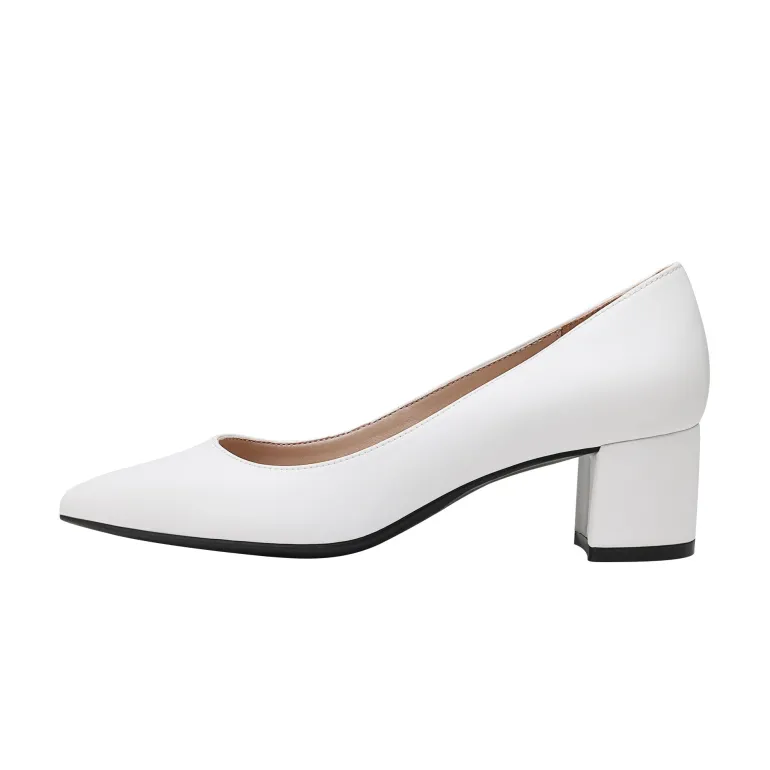 Closed Toe Block Heel Pumps