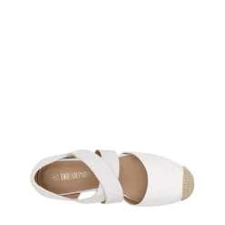Closed-Toe Criss Cross Espadrille Sandals