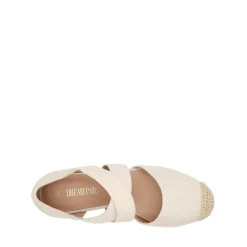 Closed-Toe Criss Cross Espadrille Sandals