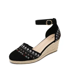 Closed Toe Espadrille Wedges