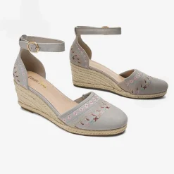 Closed Toe Espadrille Wedges
