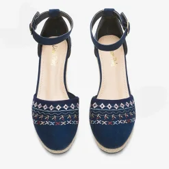 Closed Toe Espadrille Wedges