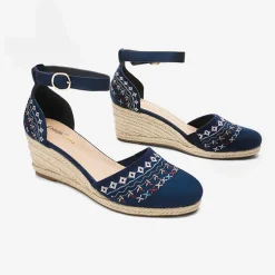Closed Toe Espadrille Wedges