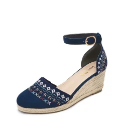 Closed Toe Espadrille Wedges