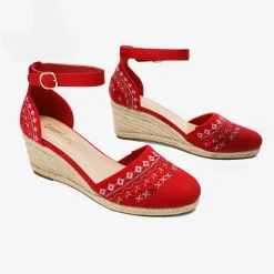 Closed Toe Espadrille Wedges