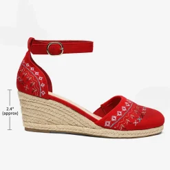 Closed Toe Espadrille Wedges