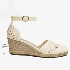 Closed Toe Espadrille Wedges