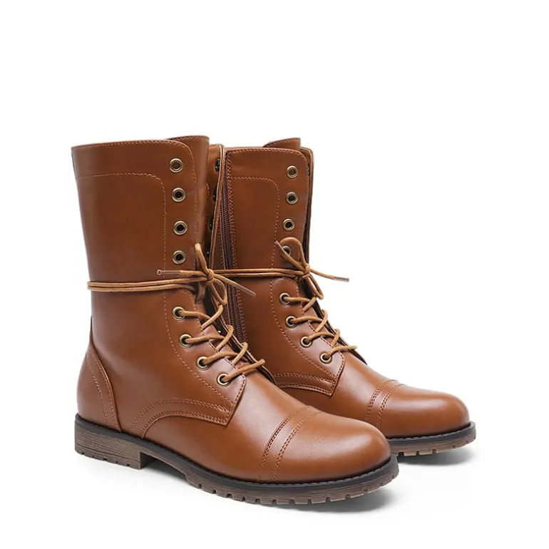 Combat Mid-calf Boots