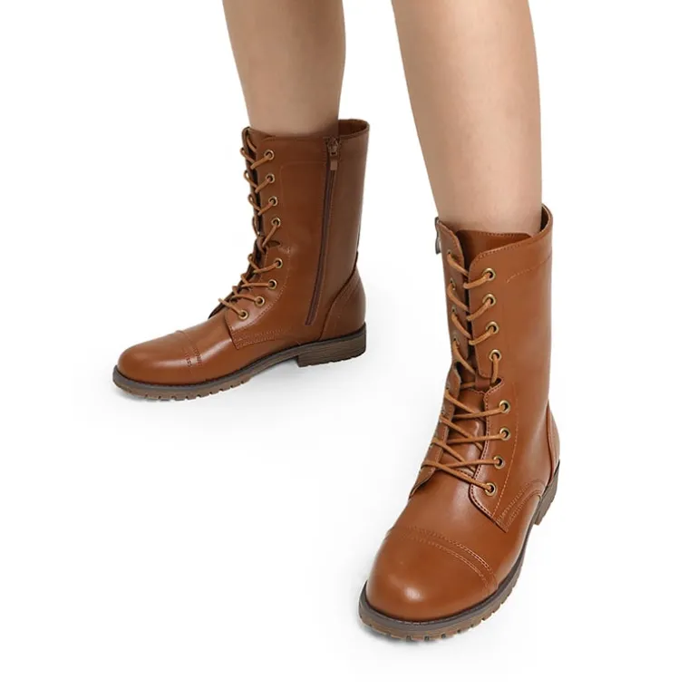 Combat Mid-calf Boots