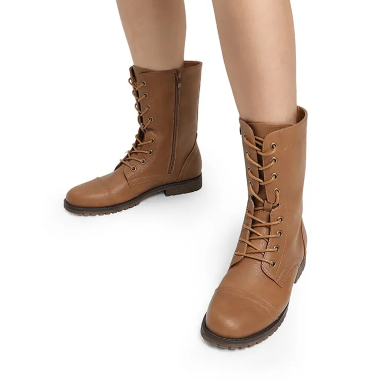 Combat Mid-calf Boots