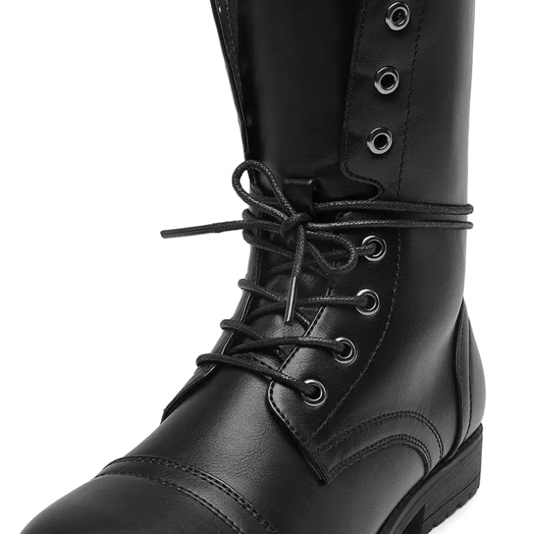 Combat Mid-calf Boots
