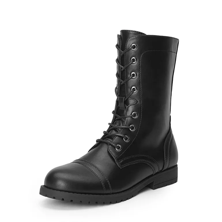 Combat Mid-calf Boots