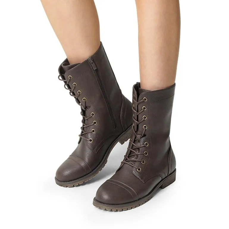 Combat Mid-calf Boots