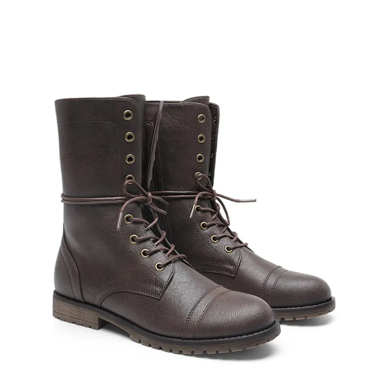 Combat Mid-calf Boots