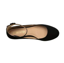 Comfortable Ankle Strap Low Wedge Flats