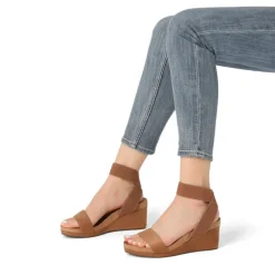 Comfortable Ankle Strap Platform Wedge Sandals