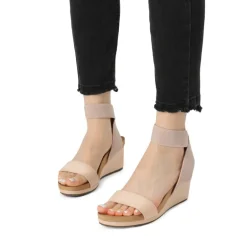 Comfortable Ankle Strap Platform Wedge Sandals