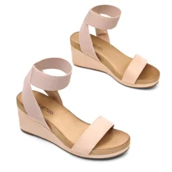 Comfortable Ankle Strap Platform Wedge Sandals