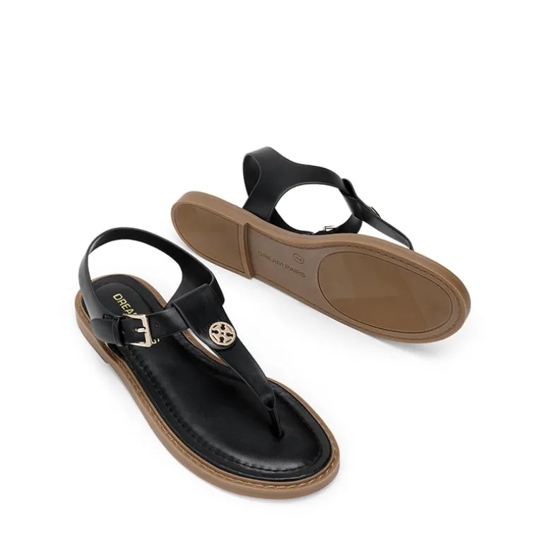 Comfortable Chic T-strap Flat Sandals